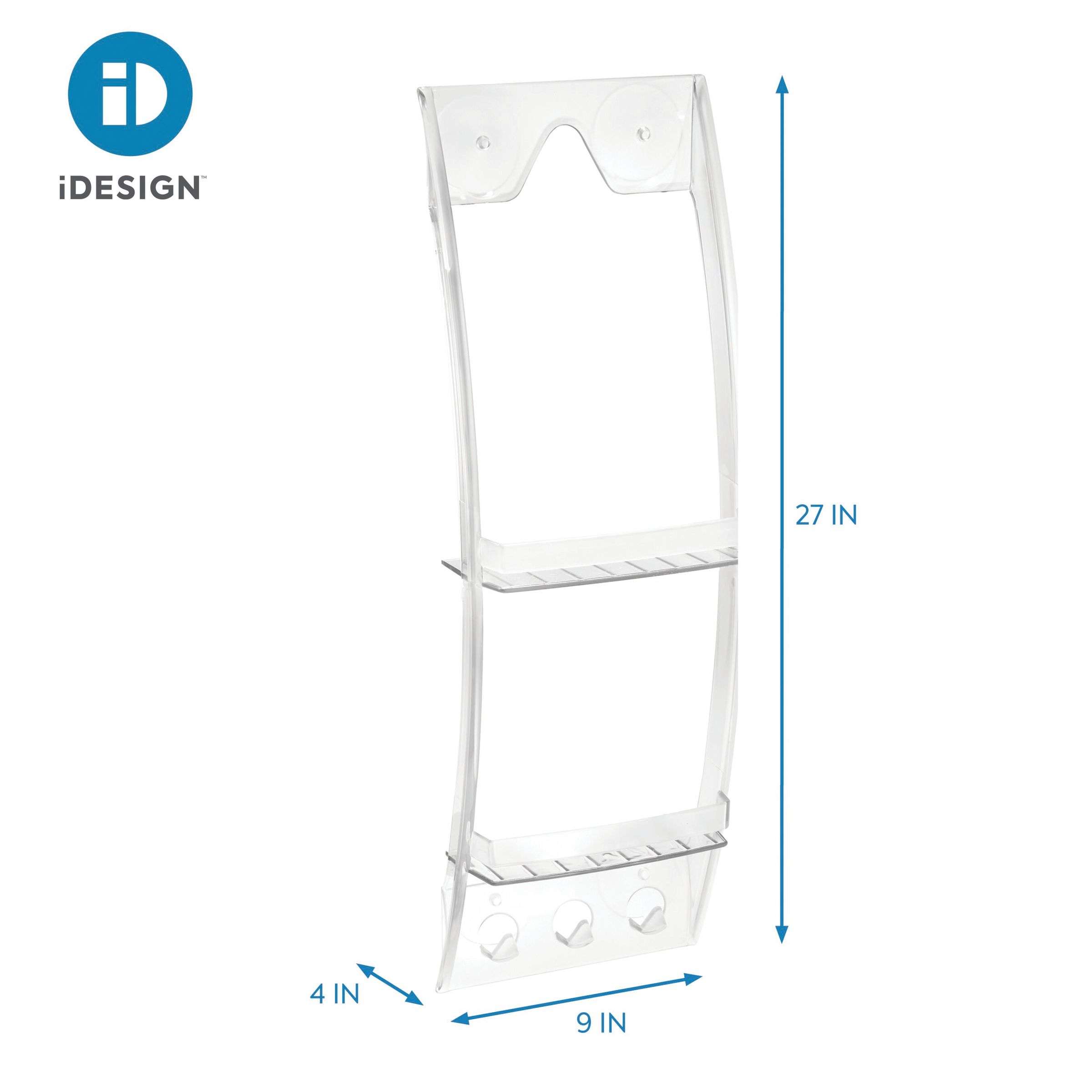 Doucherek, Douchemand, Voor Douchekop, 2-Laags, Kunststof, Transparant - iDesign | Grand Arc