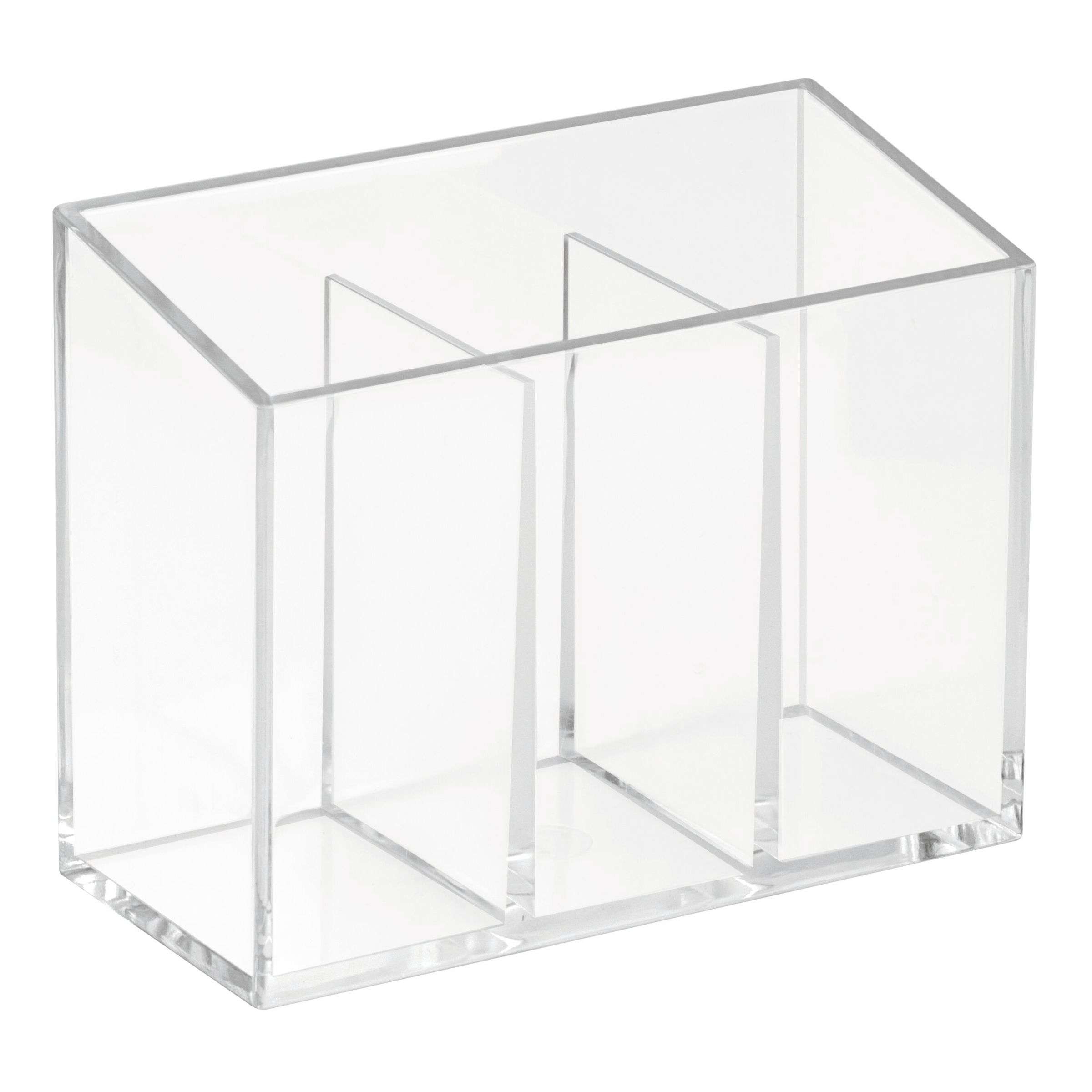 Badkamer Organizer, Make-up Organizer, 3 Vakken, Transparant, Kunststof - iDesign | Clarity