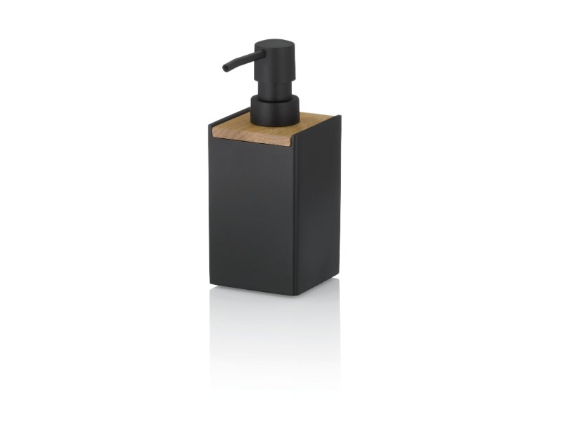 Zeepdispenser, Hout, Zwart - Kela | Cube