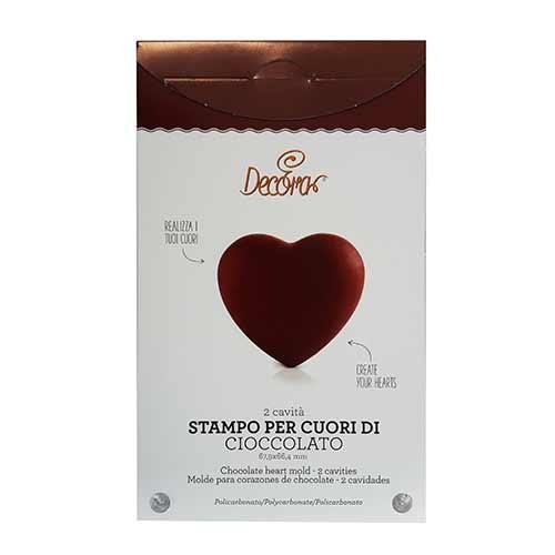 Chocolade mal hart 6.79 x 6.64 cm - Decora