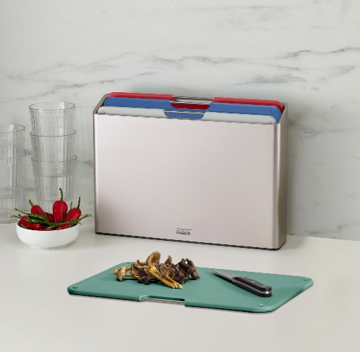 Coast Snijplanken, Set van 4 Stuks, Groot, Zilver - Joseph Joseph | Folio