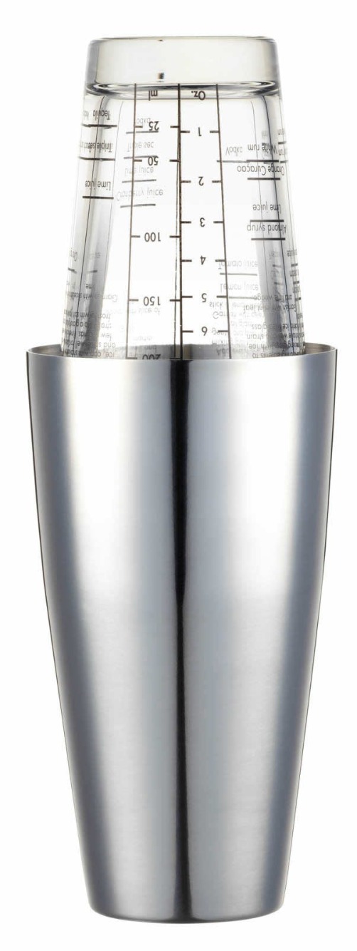 Cocktailshaker, Dubbelwandig, RVS, 0.5 L - BarCraft