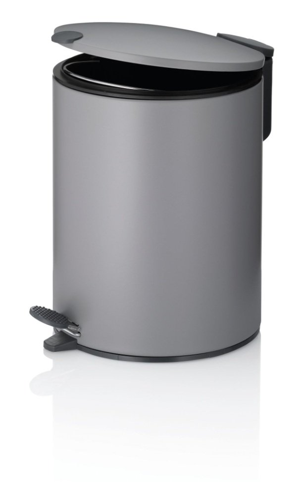 Pedaal Afvalemmer, 5 L, Licht Grijs - Kela | Mats