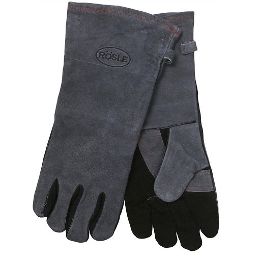 Barbecue Handschoenen - Zwart Leder - Rösle