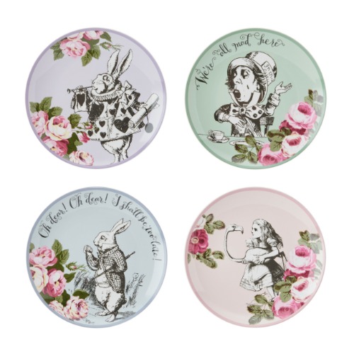 Mikasa x V&A Alice in Wonderland Fine China 21cm Side plates