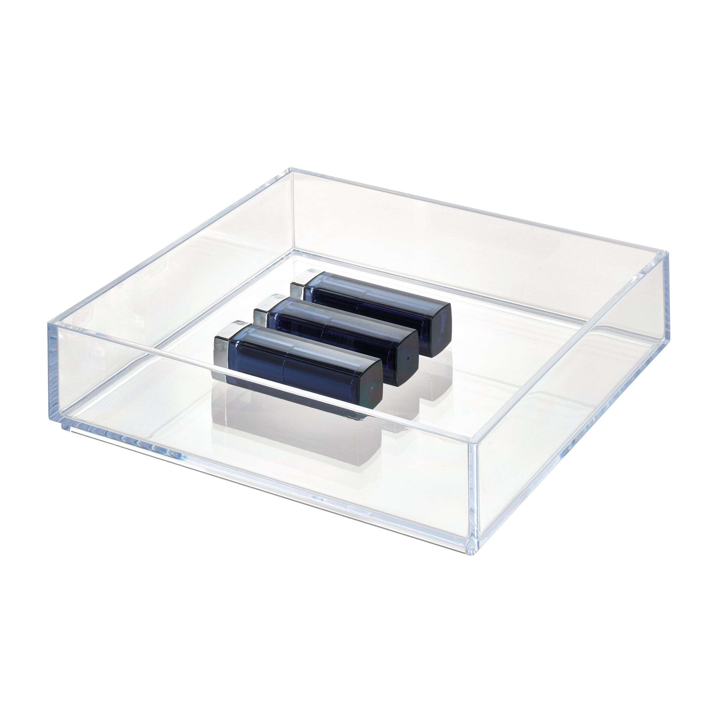 Lade Organizer, Make-up Organizer, 20.3 x 20.3 x 5.1 cm, Transparant, Kunststof - iDesign | Clarity