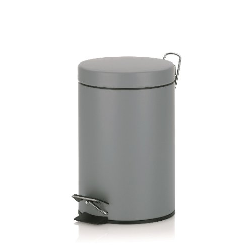 Monaco Pedaal Afvalemmer  - 3 liter - Licht Grijs - Kela