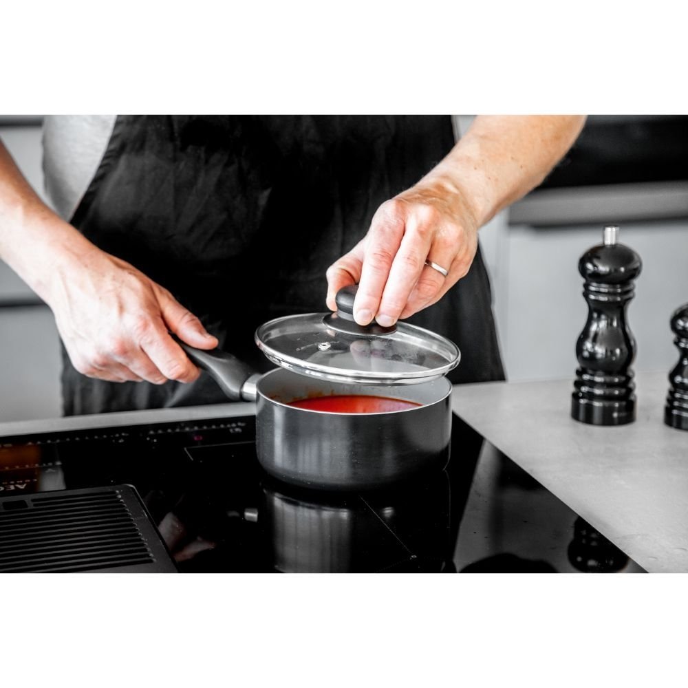 Steelpan met Deksel, 16 cm, Gerecycled, Non-Stick - MasterClass | Can-to-Pan