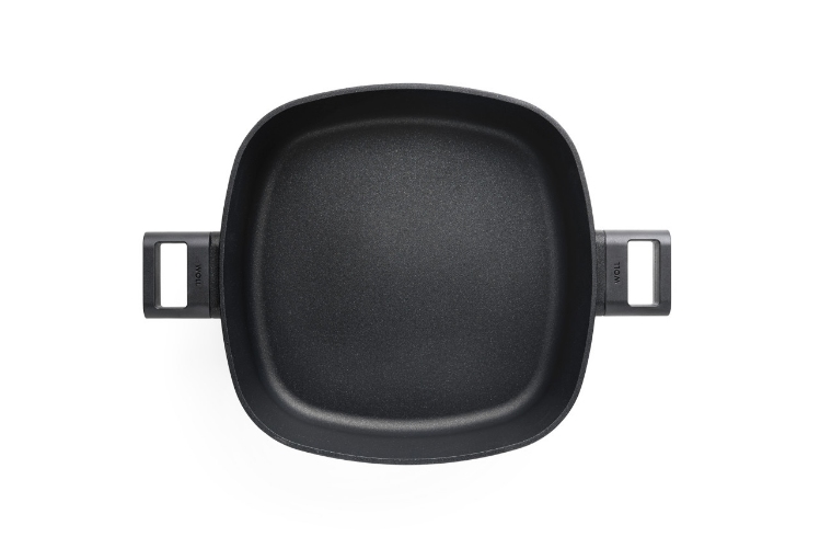 Braadpan, Kookpan, Vierkant, 28 x 28 cm, 4.5 L, Gerecycled Aluminium, QXR Non Stick, Inductie - Woll | EcoLogic QXR