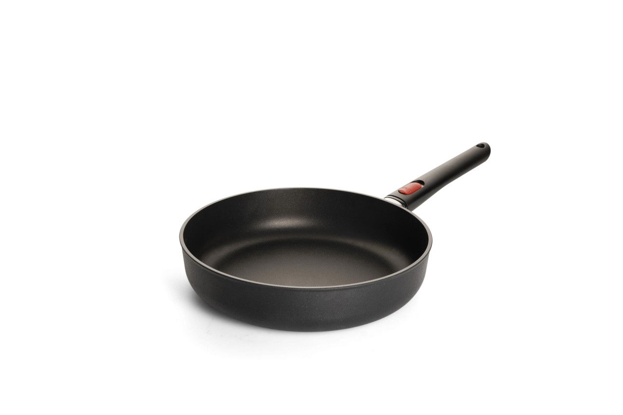 Hapjespan, ø 28 cm, 3.3 L, Gerecycled Aluminium, QXR Non Stick, Inductie - Woll | EcoLite QXR