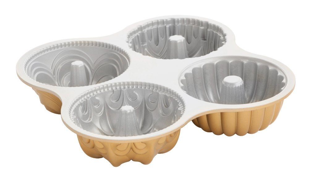 Tulband Bakvorm "Bundt Quartet Pan" - Nordic Ware | Premier Gold