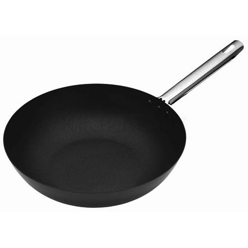Carbonstalen wok, 30 cm - Masterclass Professional 