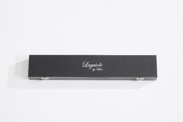 Champagnesabel, Olijfhout/RVS, Bruin - Sabreersabel In Luxe Giftbox - Laguiole by Haws