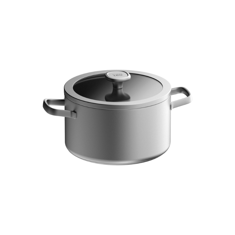 Graphite Kookpan, 24 cm, 6 L, Gerecycled RVS - BergHOFF | Leo Line