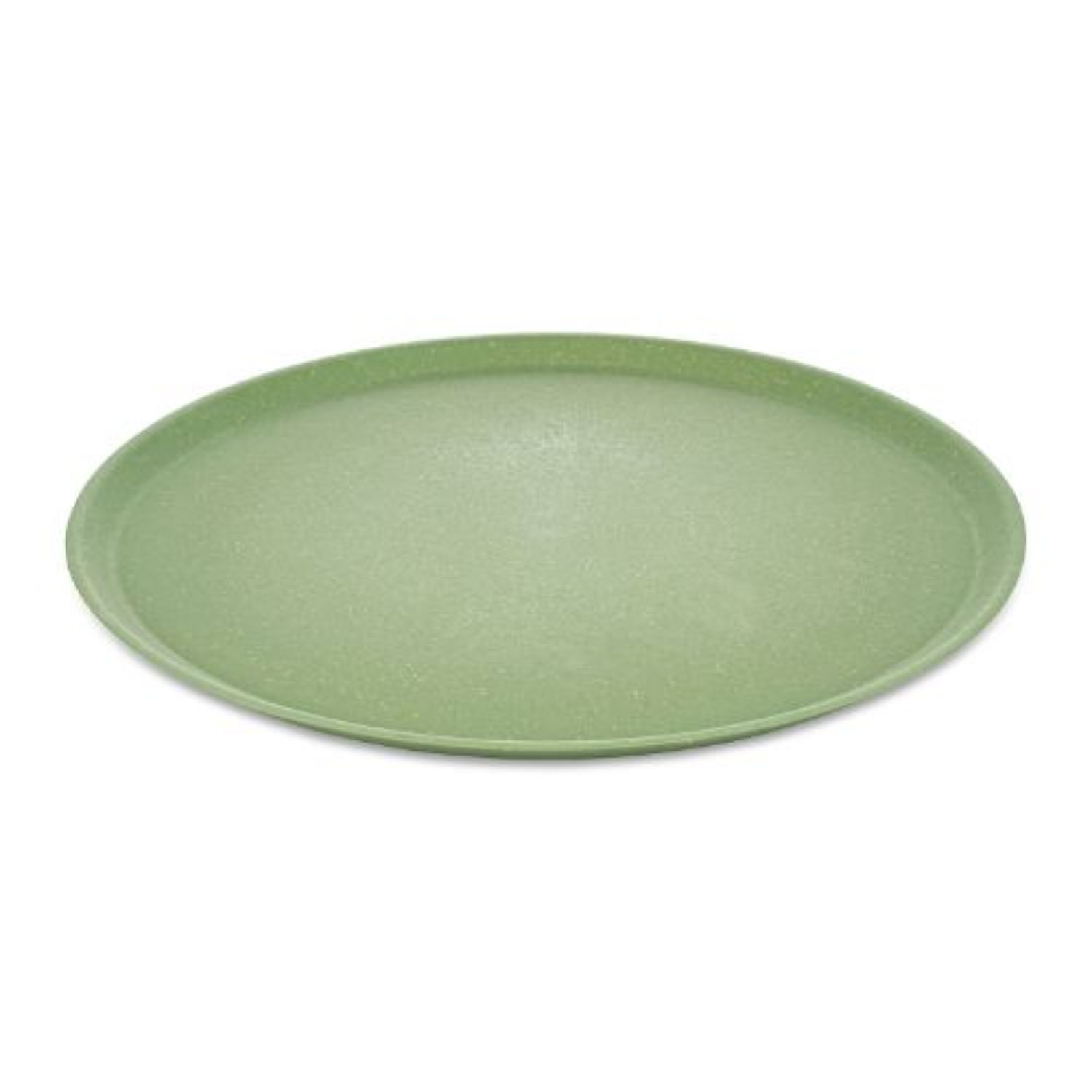 Rond bord, 25.5 cm, Set van 4, Organic, Blad Groen - Koziol | Connect Plate