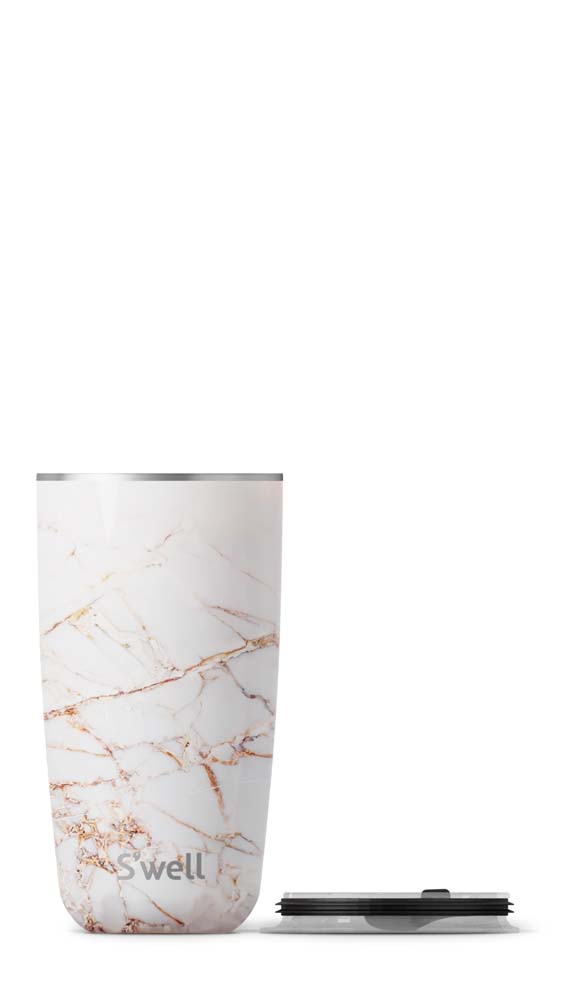 Thermosbeker - Calacatta Gold - Koffiebeker - 530ml - Tumbler - Herbruikbaar - S'Well | Calacatta Gold