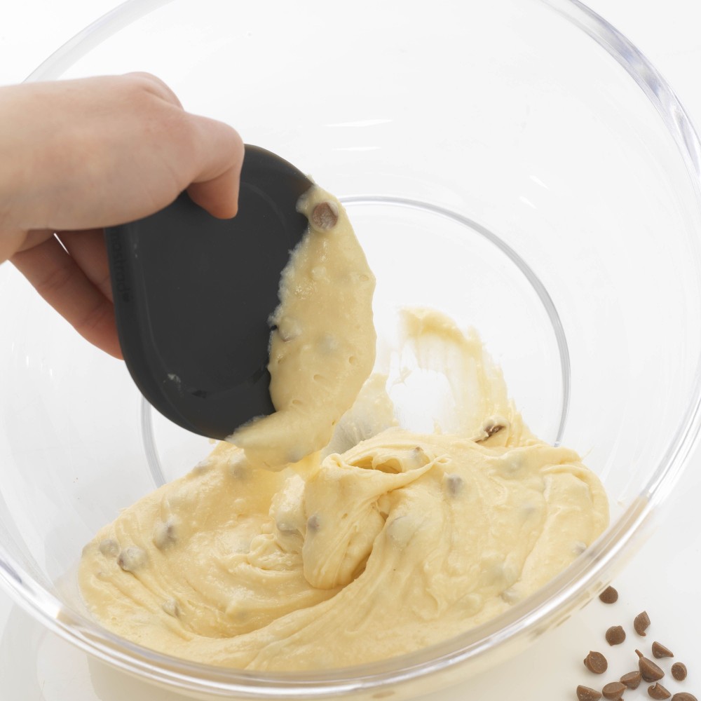 Scoop'n Scrape Deegschraper, Siliconen, Zwart - Mastrad