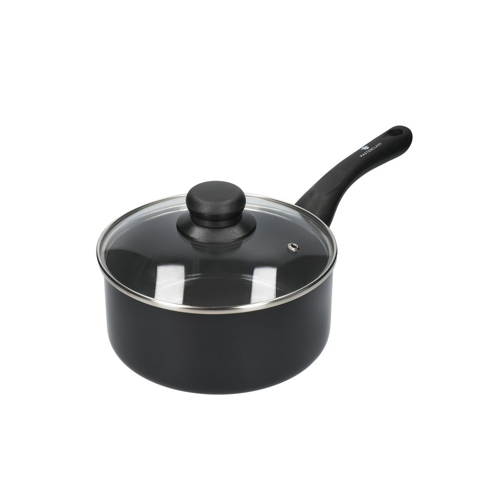 Steelpan met Deksel, 18 cm, Gerecycled, Non-Stick - MasterClass | Can-to-Pan