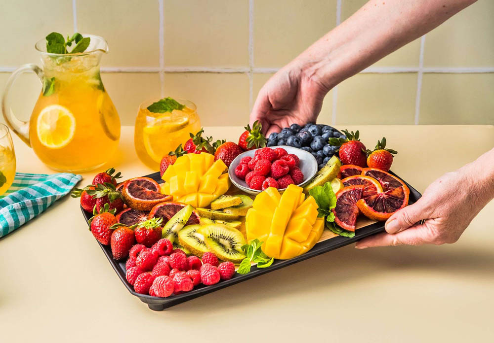 Snijplanken, set van 2 met Houder- Fledge Bamboe  - Bamboe & Kunststof | Dreamfarm