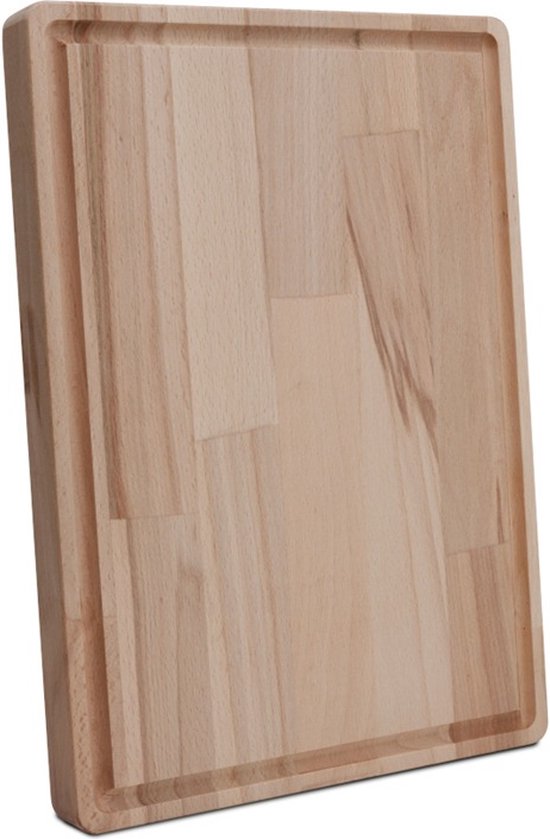 Snijplank met Sapgeul, Maat M, 35 x 25 x 3 cm, Beukenhout - HKS Selection