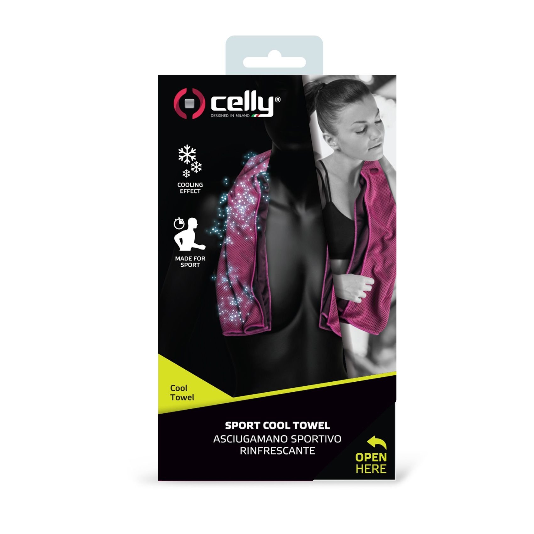 Koelhanddoek, Roze - Microvezel - Celly