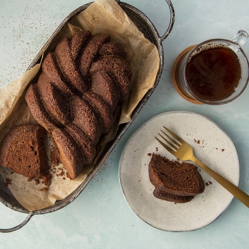 Bakvorm "75th Anniversary Braided Loaf Pan" - Nordic Ware | Premier Gold