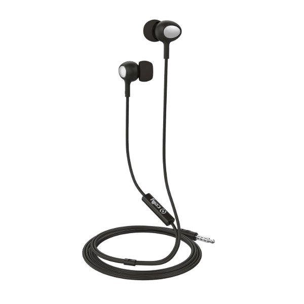 In-Ear Stereo Oordopjes UP500, Zwart - Kunststof - Celly
