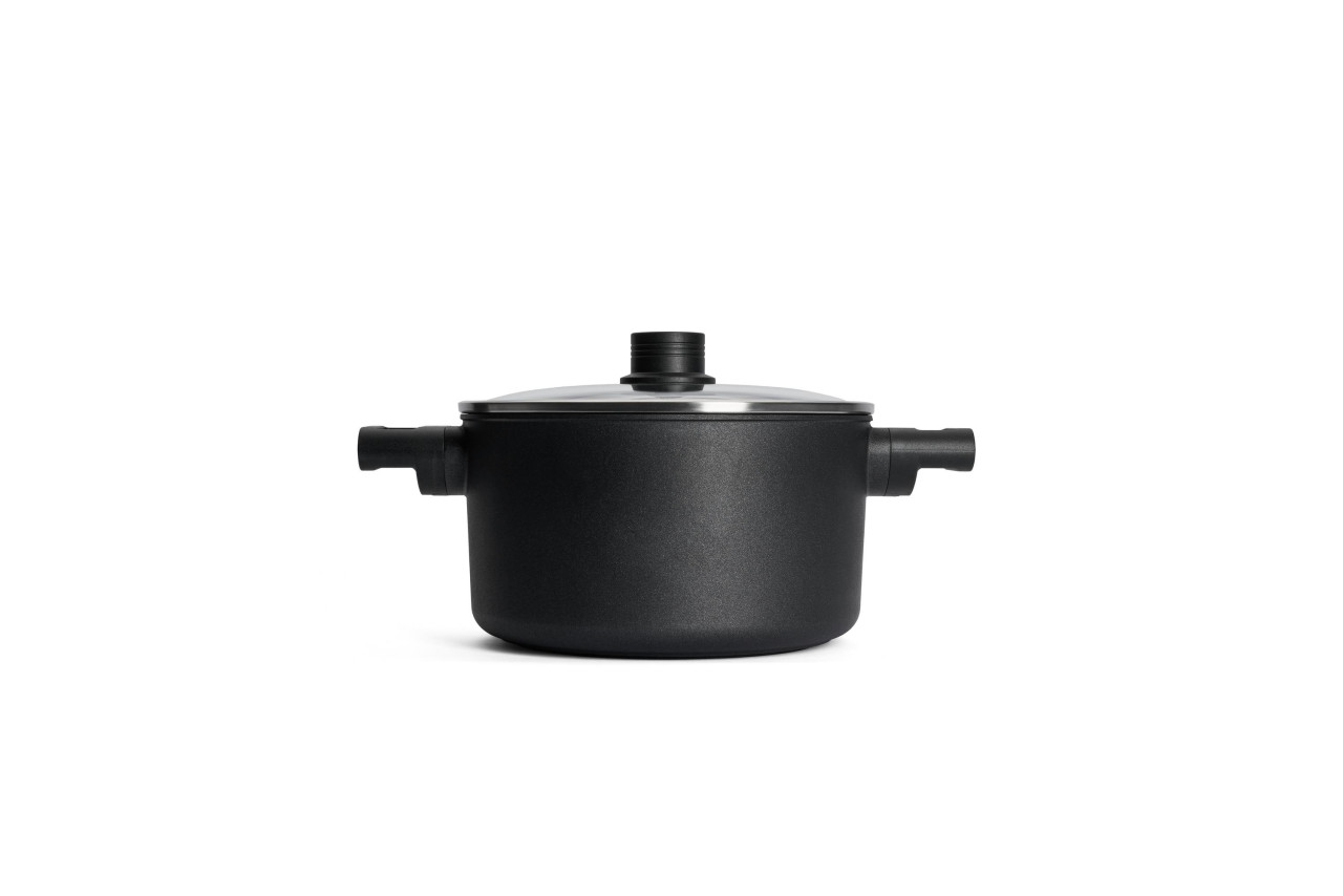 Kookpan met Deksel, ø 24 cm, 4.5 L, Gerecycled Aluminium, QXR Non Stick, Inductie - Woll | EcoLogic QXR