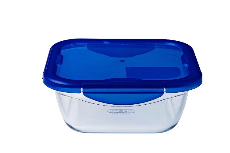 Schaal Vierkant met Deksel 1.9 liter - Pyrex | Cook & Go
