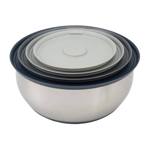 Prep&Store Schalenset met Deksels, Set van 4 Stuks, RVS - Joseph Joseph | Nest
