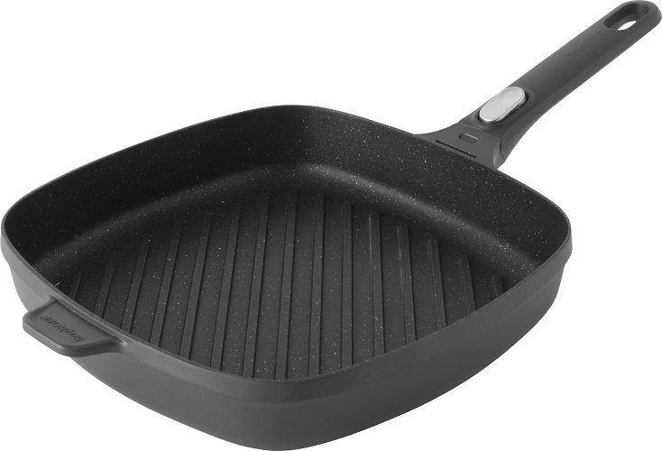 Grillpan 28 cm Vierkant Aluminium - Zwart - BergHOFF | Gem