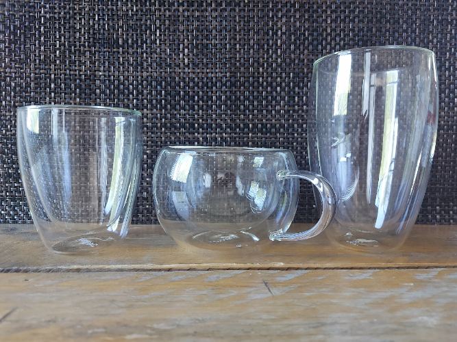 Glazenset, koffie, Latte & Cappuccino - Dubbelwandig - Set van 6 - Maxxo