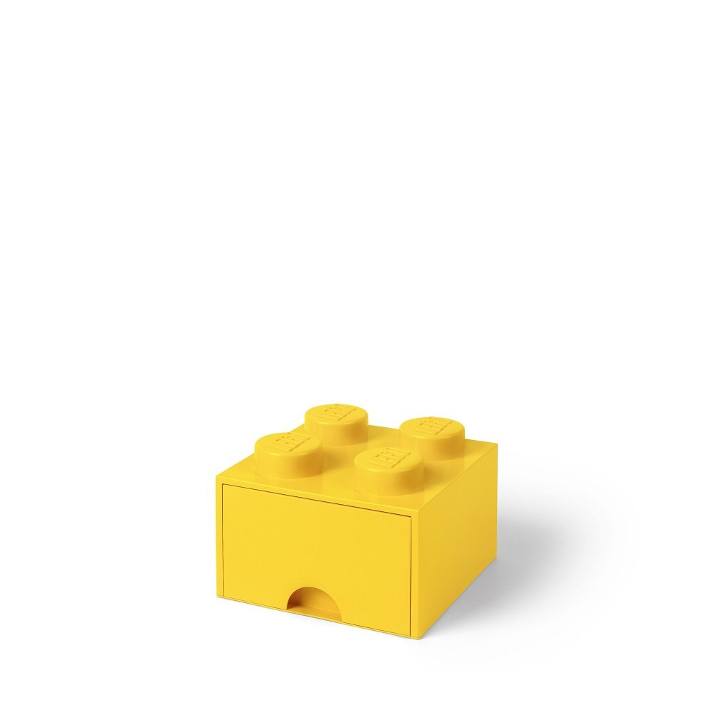 Opberglade Brick 4, Geel - LEGO