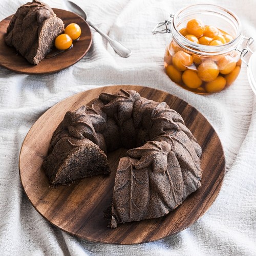 Tulband Bakvorm "Harvest Leaves Bundt Pan" - Nordic Ware | Fall Harvest Bronze