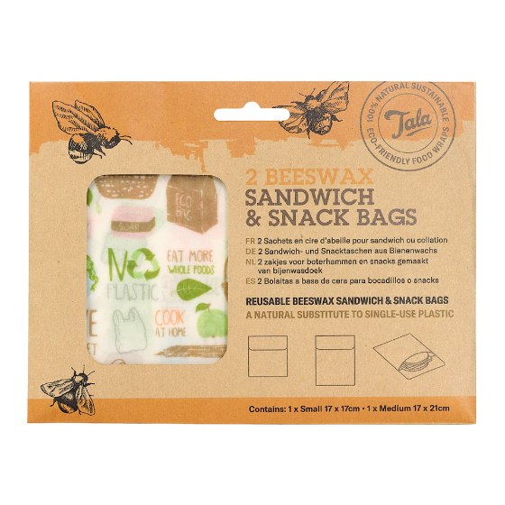 Bijenwas Wrap, 28 x 25 cm, Honeycomb - Tala