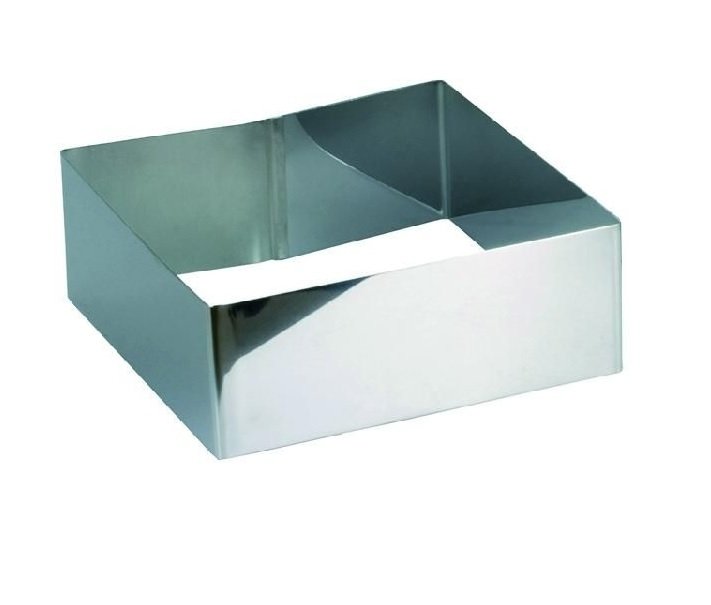 Vierkante taartring / kookring - 12cm