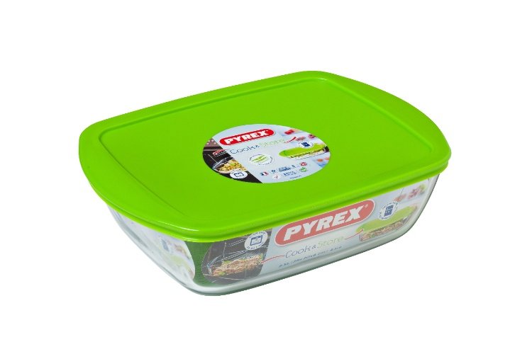 Schaal Rechthoek met Deksel, 2,5 liter - Pyrex | Cook & Store