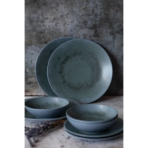 Reactive Blue Servies Set, 12 Delig, Keramiek - Mikasa