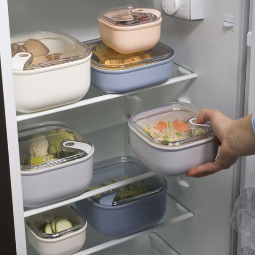 Lunchbox, Vierkant, Roze, 425 ML - Omada | Pull Box