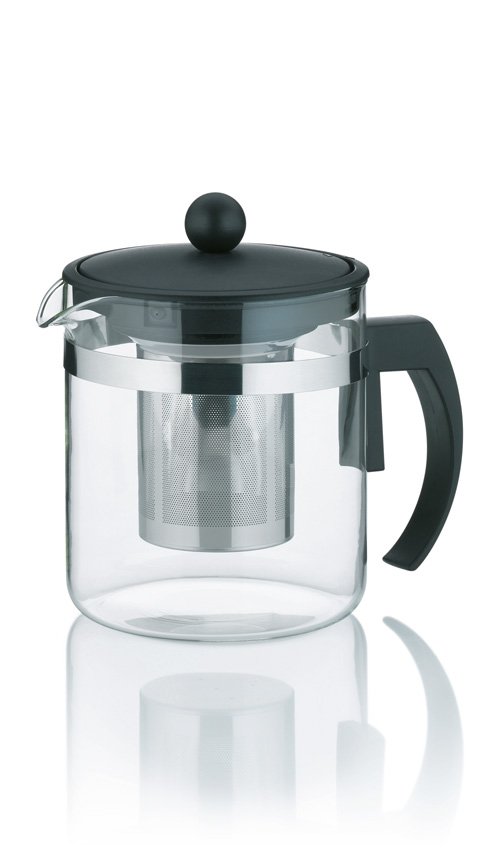 Theepot 1 L, Zwart - Kela | Auron