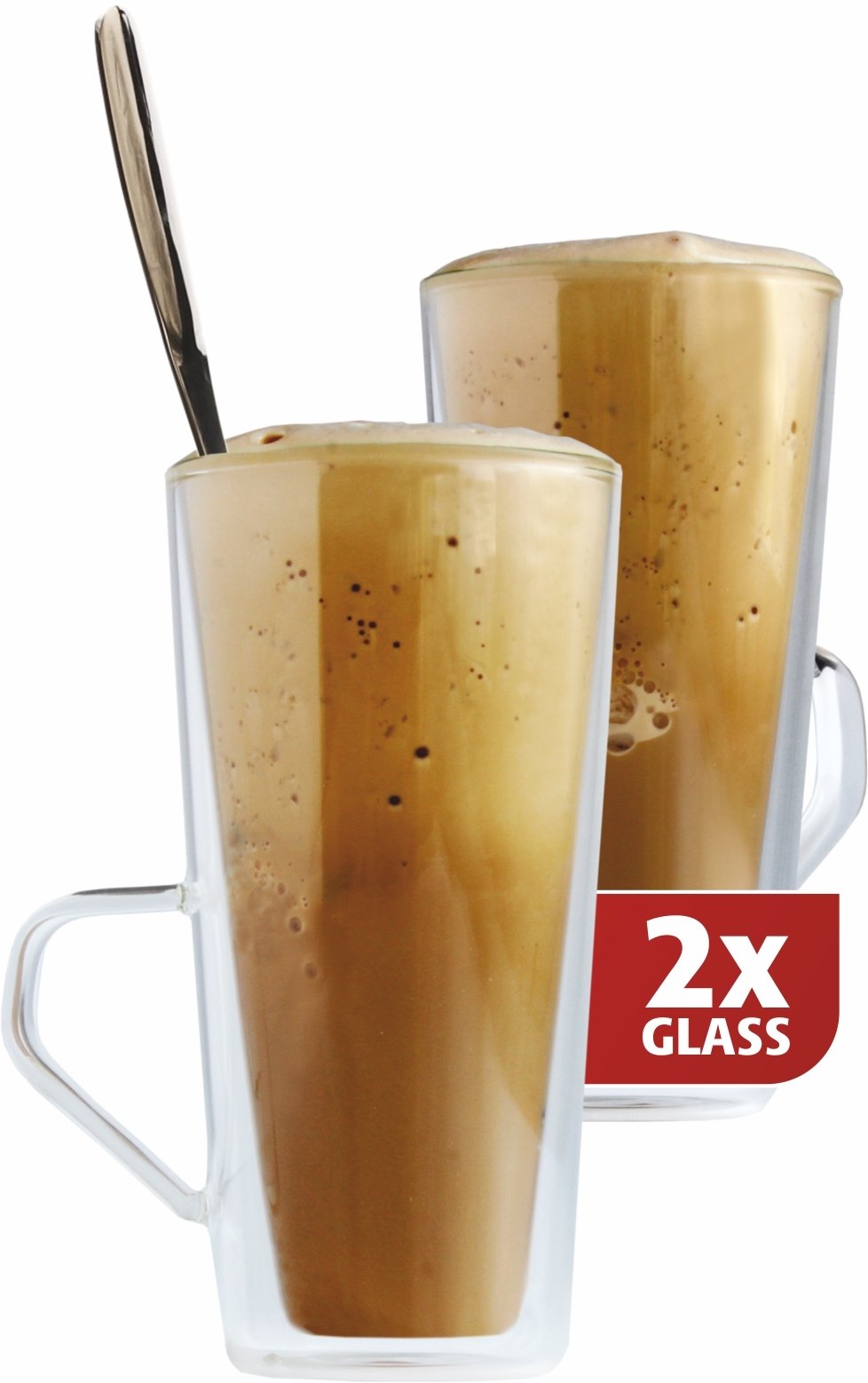 Frappéglazen Dubbelwandig, set van 2 - Maxxo
