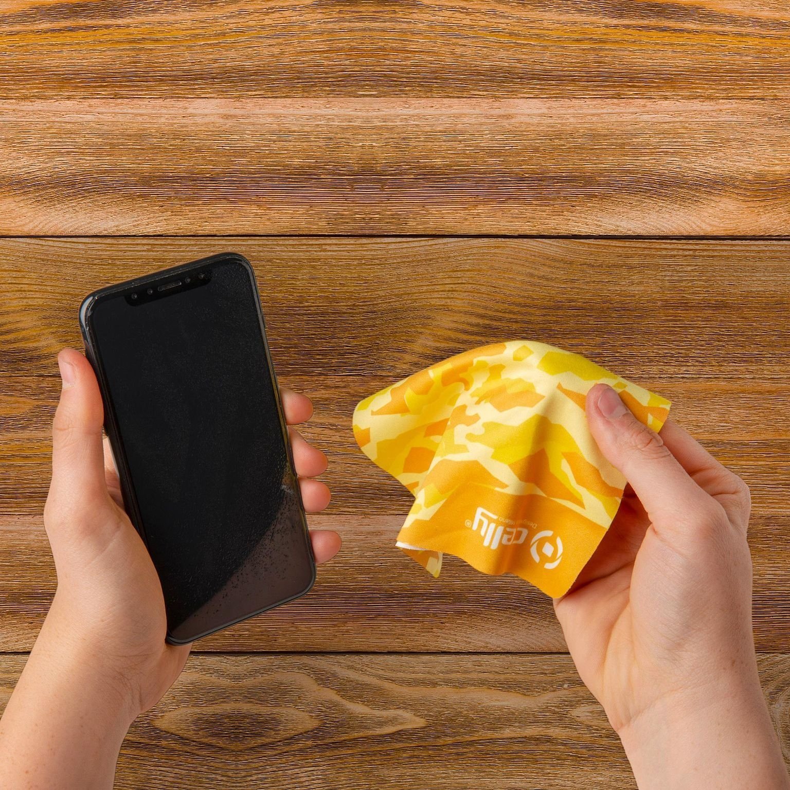 Touchscreen Schoonmaak Kit, 5 ml, Geel - Kunststof - Celly