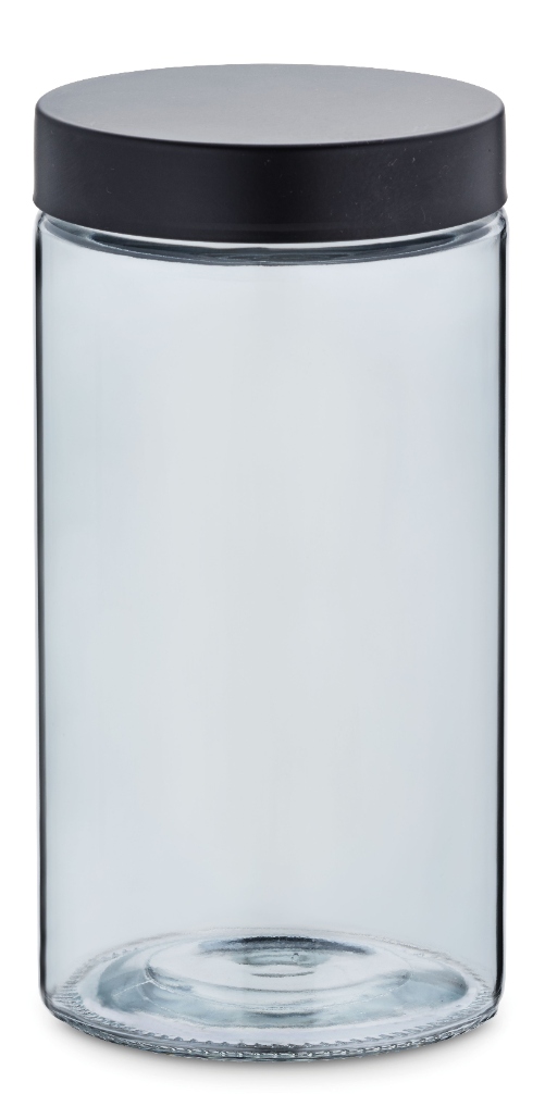 Voorraadpot, 1.7 L, Glas/RVS, Donker Grijs - Kela | Bera