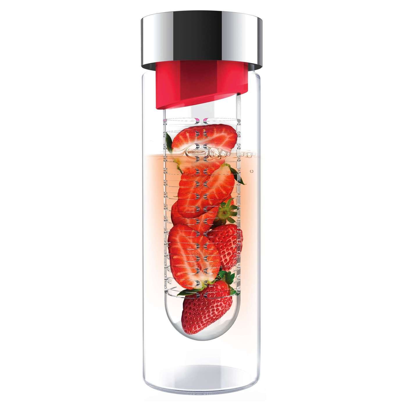 Drinkfles Infuse Flavour It Pure 480 ml Rood