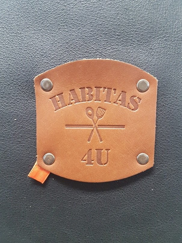 Leren Schort, Zwart - Habitas4U