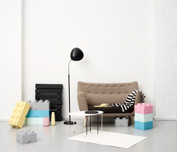 Opbergbox Brick 4, Lichtroze - LEGO