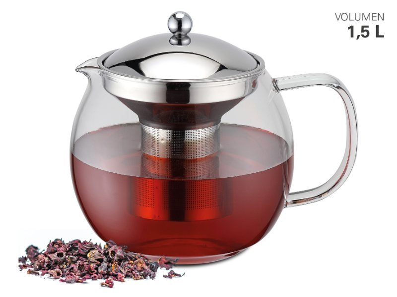 Theepot met theefilter, 1.5 liter – Weis