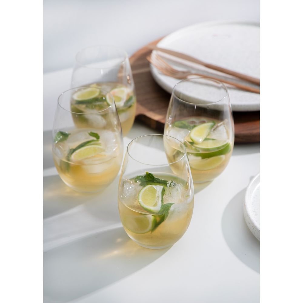 Fluit Wijnglazenset, Stamloos, 4 stuks, 561 ml - Mikasa | Julie