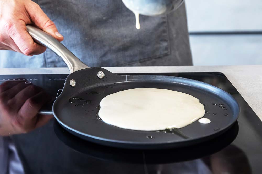 Pannenkoekenpan, 24cm - Inductie - Gietaluminium - Duurzaam - MasterClass