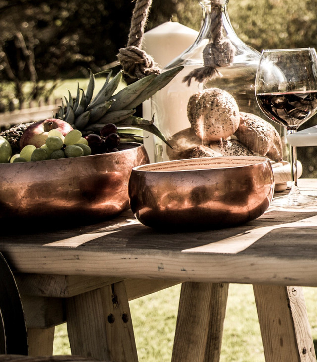 Artesà Copper Lacquered Serving Bowl Large - 26x8,5cm